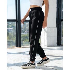 Фотография Штаны спортивные женские тёплые БЗ101 black р.S-XL "AZNA" недорого оптом от прямого поставщика