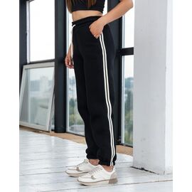 Фотография Штаны спортивные женские тёплые БЗ75 black р.S-XL "AZNA" недорого оптом от прямого поставщика