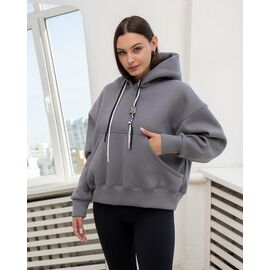 Фотография Батник женский тёплый КЗ98 grey р.S-XL "AZNA" недорого оптом от прямого поставщика