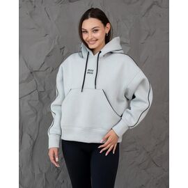 Батник жіночий теплий КЗ99 l.grey-black р.S-XL "AZNA" недорого оптом від прямого постачальника