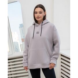 Батник жіночий теплий КЗ02 l.grey-black р.S-XL "AZNA" недорого оптом від прямого постачальника