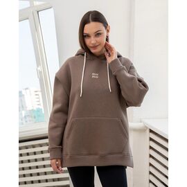 Батник жіночий теплий КЗ02 brown р.S-XL "AZNA" недорого оптом від прямого постачальника