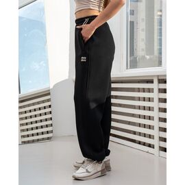 Фотография Штаны спортивные женские тёплые БЗ32 black р.S-XL "AZNA" недорого оптом от прямого поставщика