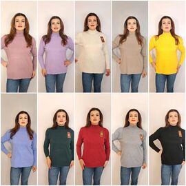 Фотография Гольф женский 2248 mix р.54-58 "ITALIA" недорого оптом от прямого поставщика