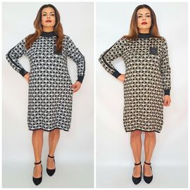 Фотография Платье тёплое женское 2263 mix р.52-56 "ITALIA" недорого оптом от прямого поставщика