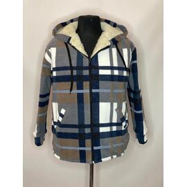 Фотография Кофта женская тёплая K175 brown р.52-58 "Kirgiz" недорого оптом от прямого поставщика