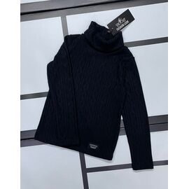 Фотография Гольф детский на девочку 526-2 black р.128-152 "Kosmy" недорого оптом от прямого поставщика