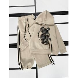 Костюм дитячий спортивний теплий на дівчинку 933-1 l.beige р.128-152 "Kosmy" недорого оптом від прямого постачальника