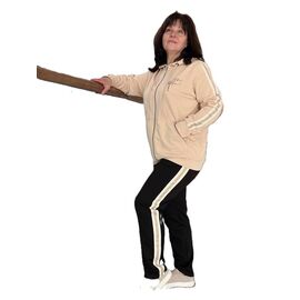 Фотография Костюм спортивный женский тёплый 887 beige р.52-58 "LIArt" недорого оптом от прямого поставщика