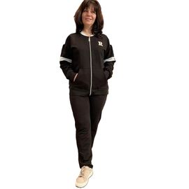 Костюм спортивний жіночий теплий 890 black р.50-56 "LIArt" недорого оптом від прямого постачальника