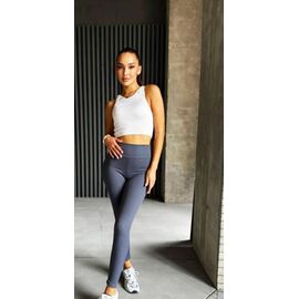 Лосини жіночі теплі 7225 grey р.S-XL "VICTORY" недорого оптом від прямого постачальника