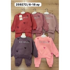 Костюм дитячий спортивний теплий на дівчинку 259272 violet р.0.6-1.5 "Major" недорого оптом від прямого постачальника