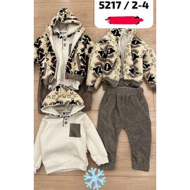 Костюм дитячий спортивний теплий на хлопчика 5217 brown р.2-4 "Major" недорого оптом від прямого постачальника