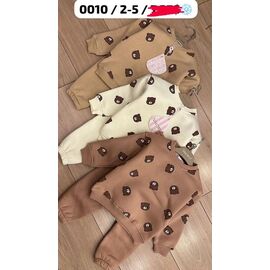 Фотография Костюм детский спортивный тёплый на девочку 0010 brown р.2-5 "Major" недорого оптом от прямого поставщика