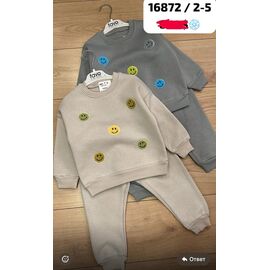 Костюм дитячий спортивний теплий на дівчинку 16872 grey р.2-5 "Major" недорого оптом від прямого постачальника