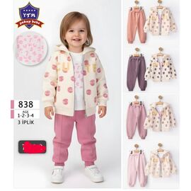 Костюм дитячий спортивний теплий на дівчинку 838 pink р.1-4 "Major" недорого оптом від прямого постачальника