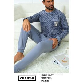 Піжама чоловіча з довгим рукавом розміри M-3XL "FLOWER" недорого від прямого постачальника