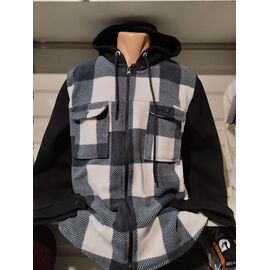 Сорочка чоловіча тепла 1377 grey р.S-2XL "RING" недорого оптом від прямого постачальника