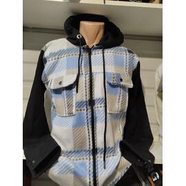 Фотография Рубашка мужская тёплая 1379 l.blue р.S-2XL "RING" недорого оптом от прямого поставщика