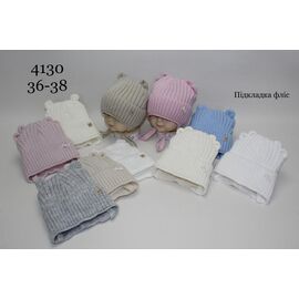 Фотография Шапка детская зимняя унисекс 4130 mix р.36-38 "SELFI" недорого оптом от прямого поставщика