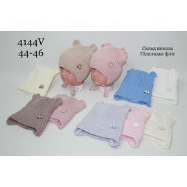 Фотография Шапка детская зимняя унисекс 4144V mix р.44-46 "SELFI" недорого оптом от прямого поставщика