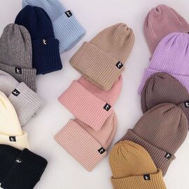 Фотография Шапка детская зимняя на девочку CN1419 mix р.one size "SELFI" недорого оптом от прямого поставщика