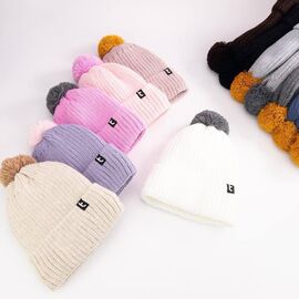 Фотография Шапка детская зимняя на девочку CN1422 mix р.52-54 "SELFI" недорого оптом от прямого поставщика