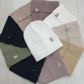 Фотография Шапка зимняя женская CN1438 mix р.56-60 "SELFI" недорого оптом от прямого поставщика