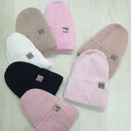 Фотография Шапка детская зимняя на девочку CN1445 mix р.44-48 "SELFI" недорого оптом от прямого поставщика