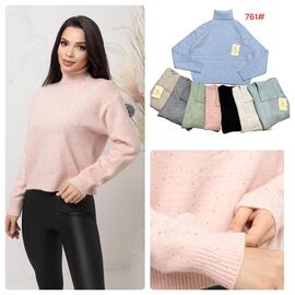 Светр жіночий 761 mix р.46-52 "Katty" недорого оптом від прямого постачальника