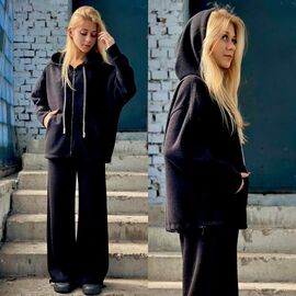 Фотография Костюм детский спортивный на девочку KR299 black р.32-42 "Karolina" недорого оптом от прямого поставщика