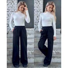 Фотография Штаны детские утеплённые на девочку KR301 black р.32-42 "Karolina" недорого оптом от прямого поставщика