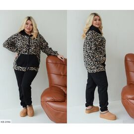 Фотография Женский костюм на флисе  батальные размеры р.48-50;52-54;56-58;60-62 "VIKA" купить недорого от прямого поставщика