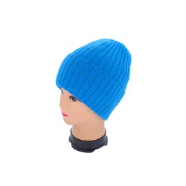 Шапка зимова жіноча Ангора на флісі 02268-5 blue р.56-60 "Angelica" недорого оптом від прямого постачальника