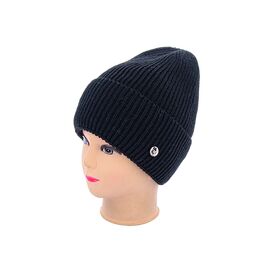 Шапка зимова жіноча Ангора на флісі 002-3 black р.56-60 "Angelica" недорого оптом від прямого постачальника