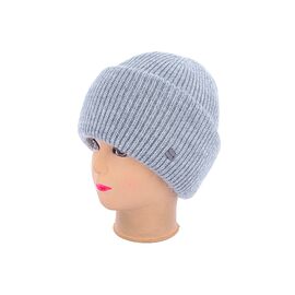 Фотография Шапка зимняя женская Ангора на флісі 02358-4 l.grey р.56-60 "Angelica" недорого оптом от прямого поставщика