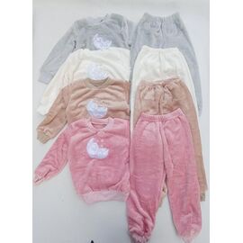 Піжама дитяча тепла на дівчинку B587 grey р.98-128 "Baykush" недорого оптом від прямого постачальника