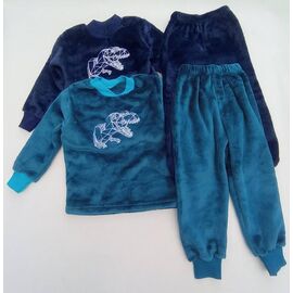 Піжама дитяча тепла на хлопчика B582 blue р.98-152 "Baykush" недорого оптом від прямого постачальника