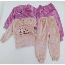 Піжама дитяча тепла на дівчинку B589 pink р.98-152 "Baykush" недорого оптом від прямого постачальника