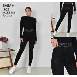Лосини жіночі теплі 802 black р.M-2XL "Immei" недорого оптом від прямого постачальника