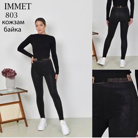 Лосини жіночі теплі 803 black р.M-2XL "Immei" недорого оптом від прямого постачальника