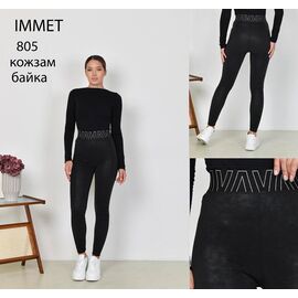 Лосини жіночі теплі 805 black р.M-2XL "Immei" недорого оптом від прямого постачальника