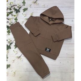 Фотография Костюм детский спортивный тёплый на девочку 881 brown р.122-140 "Marimaks" недорого оптом от прямого поставщика