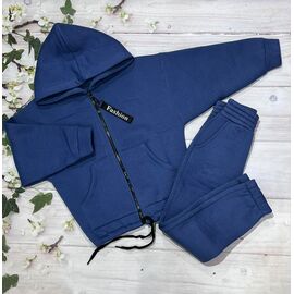 Костюм дитячий спортивний теплий на дівчинку 1000 blue р.122-140 "Marimaks" недорого оптом від прямого постачальника