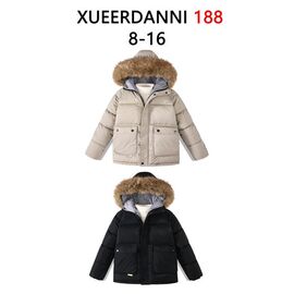 Фотография Курка детская зимняя на мальчика 188 black р.8-16 "WHITE" недорого оптом от прямого поставщика