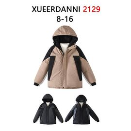 Фотография Курка детская зимняя на мальчика 2129 beige р.8-16 "WHITE" недорого оптом от прямого поставщика