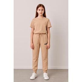 Штани дитячі спортивні на дівчинку FK1469 beige р.9-12 "Fili kids" недорого оптом від прямого постачальника