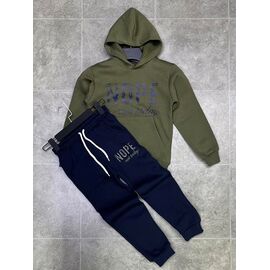 Фотография Костюм детский спортивный тёплый на мальчика FK1482 khaki р.5-14 "Fili kids" недорого оптом от прямого поставщика