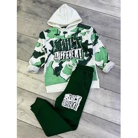 Фотография Костюм детский спортивный тёплый на мальчика FK1483 green р.5-14 "Fili kids" недорого оптом от прямого поставщика