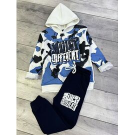 Фотография Костюм детский спортивный тёплый на мальчика FK1484 blue р.5-14 "Fili kids" недорого оптом от прямого поставщика